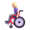 woman in manual wheelchair emoji